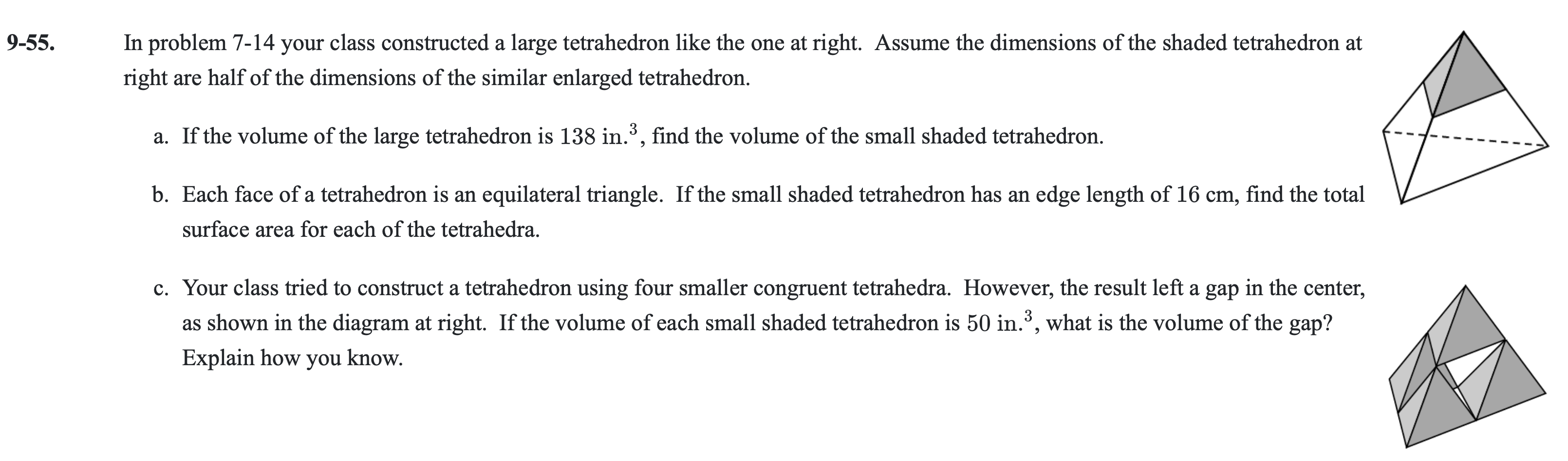9-55. In problem 7-14 your class constructed a