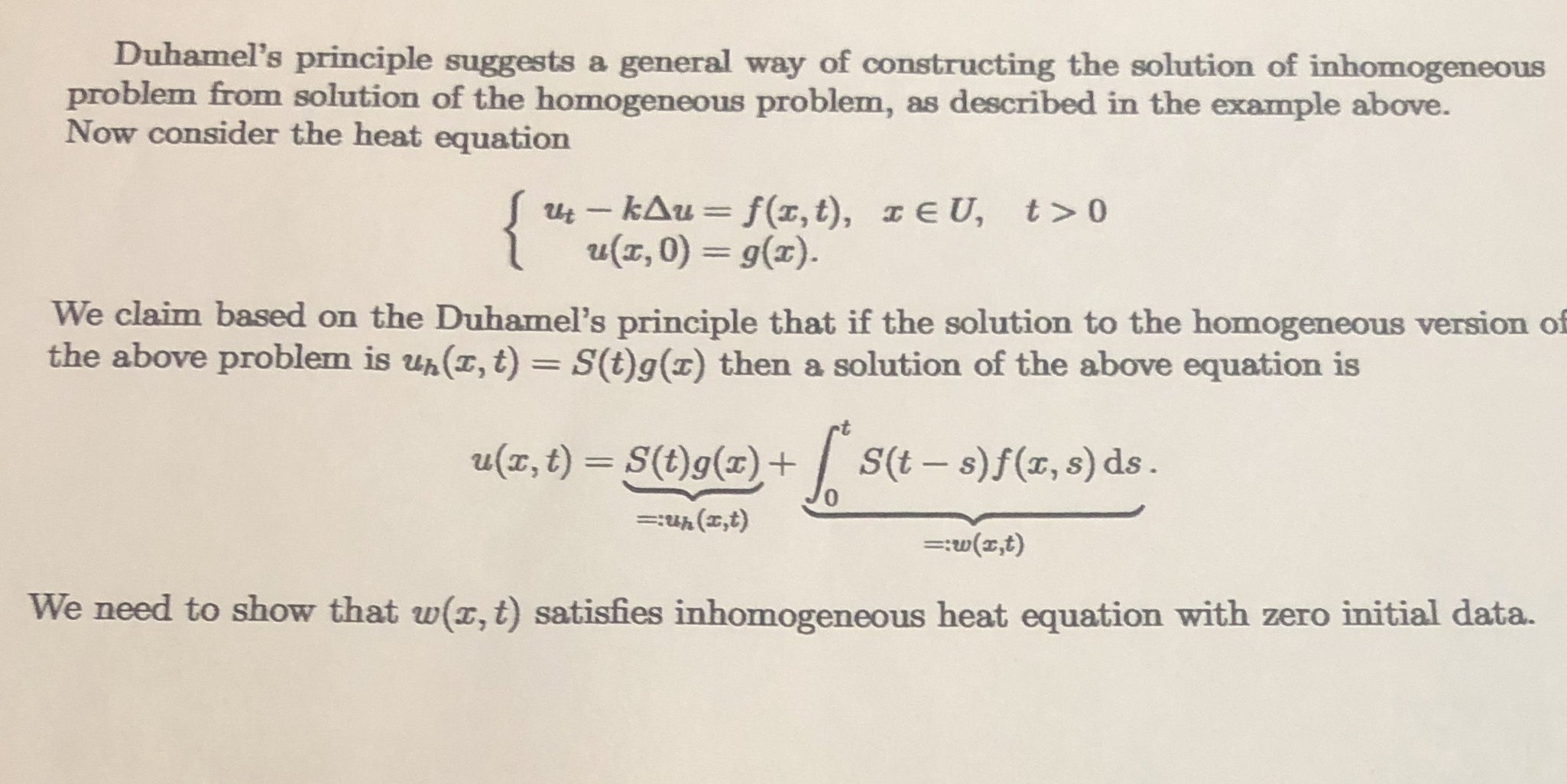 Partial differential equations 3.* Consider the