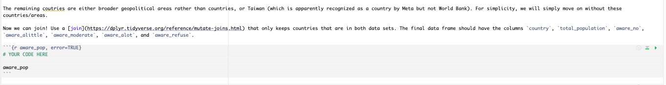 The remaining coutries are either broader