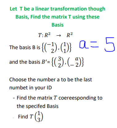 Plzzz solve..thank u Let T be a linear
