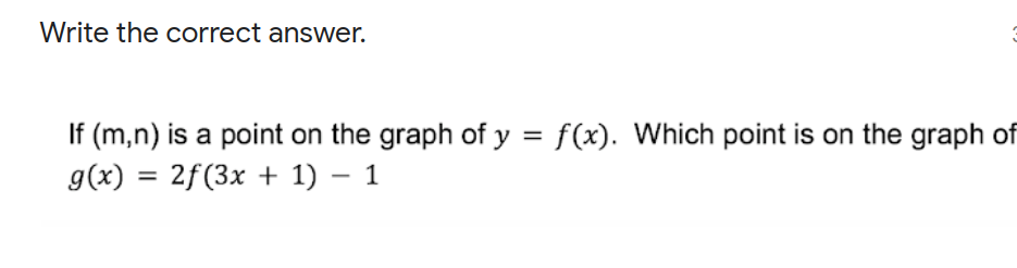 10. Write the correct answer. If (mm) is a point