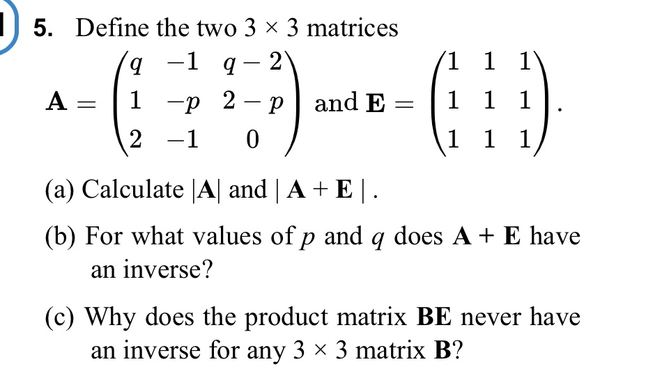 How can I solve task a,b and c? 5. Define the two