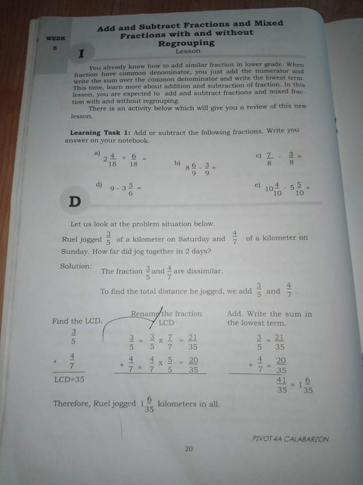 Answer the following. E Learning Task 2: Read and