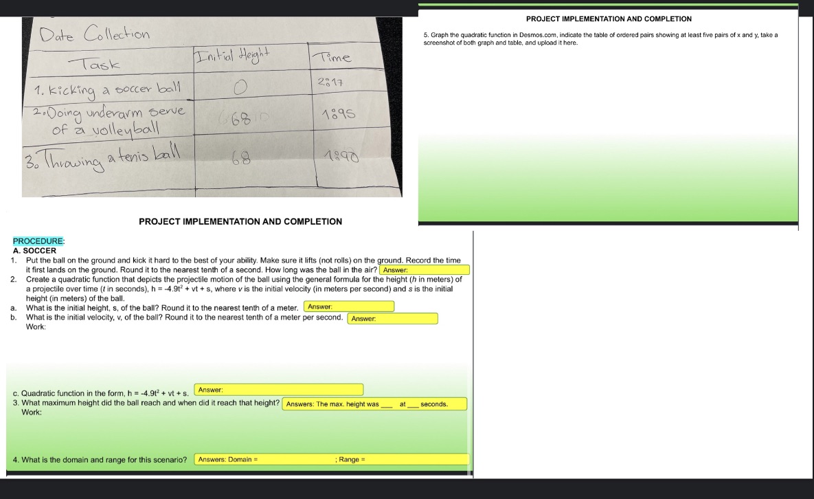 PROJECT IMPLEMENTATION AND COMPLETION Date