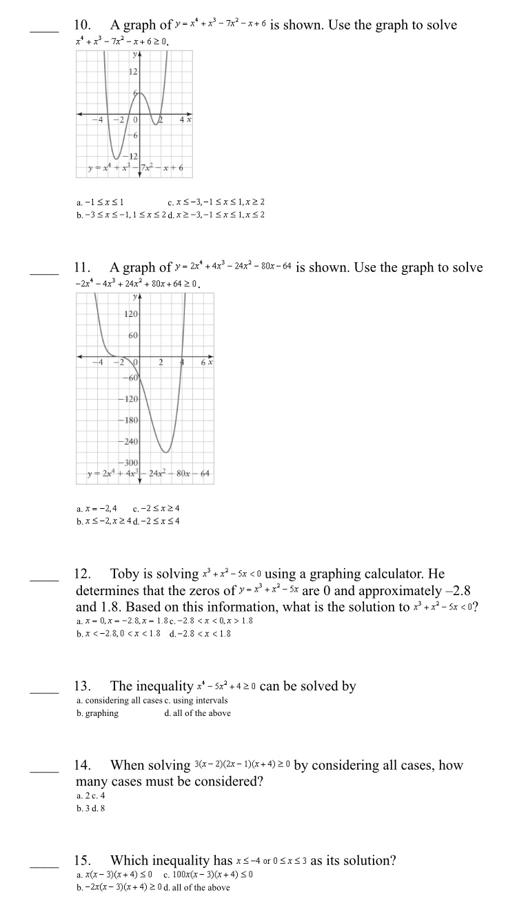 This is mathematics course and advanced function