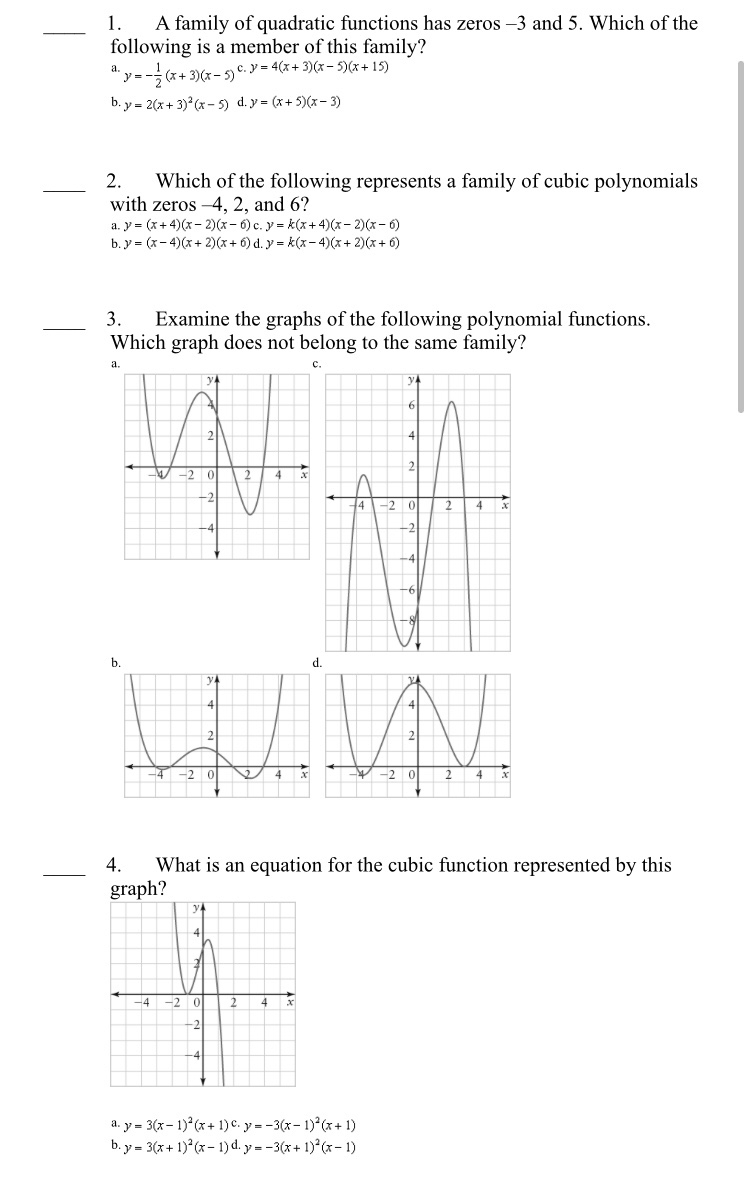 This is mathematics course and advanced function