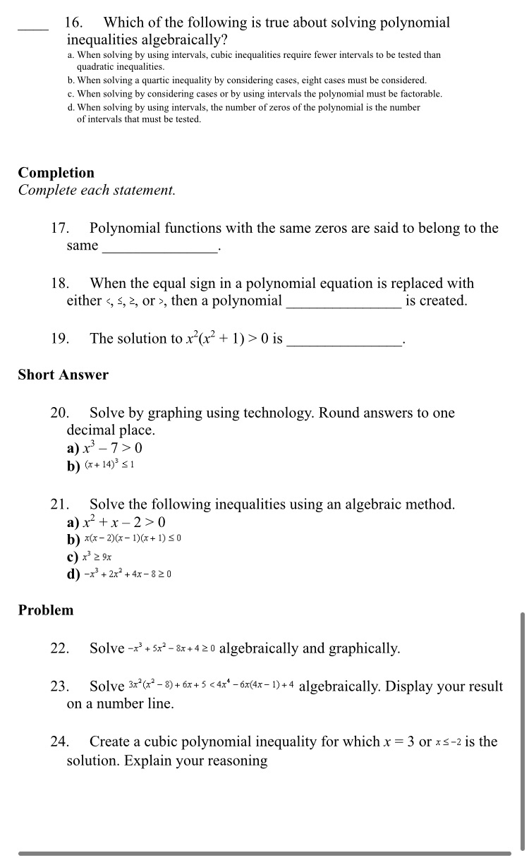 This is mathematics course and advanced function