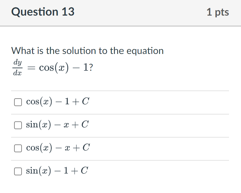 Question 1 1 pts Classify the equation 32f _