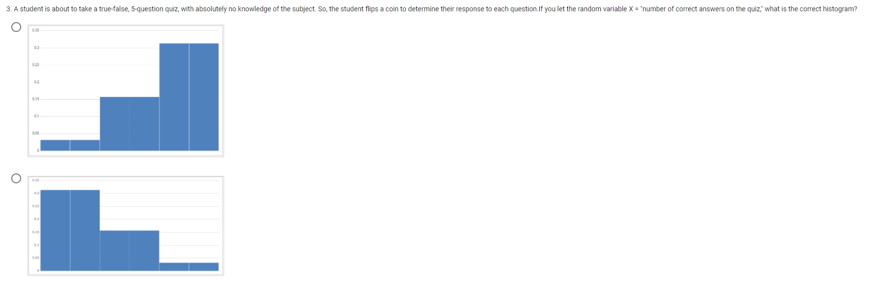 3. A student is about to take a true-false,