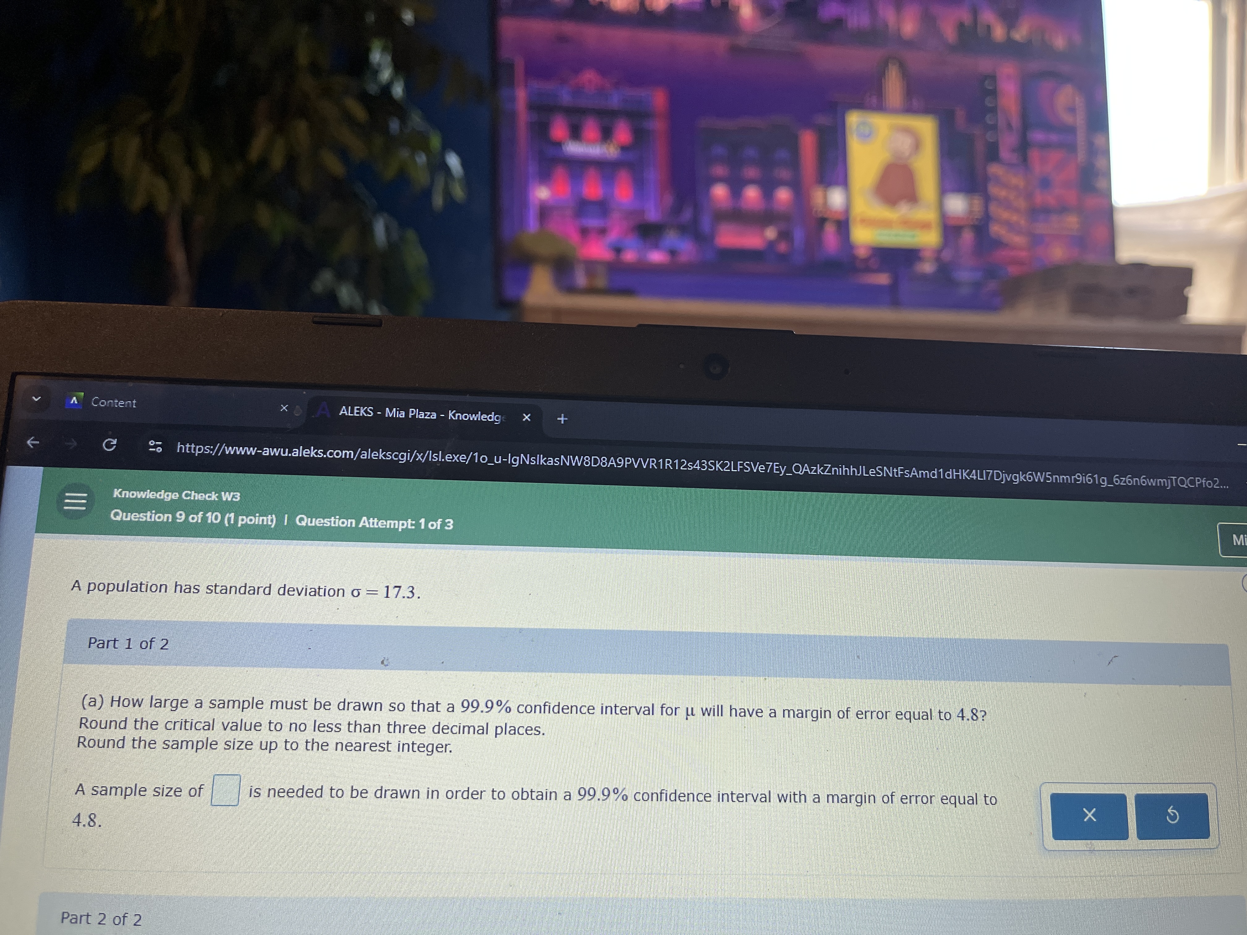 ALEKS - Mia Plaza - Knowledg: x