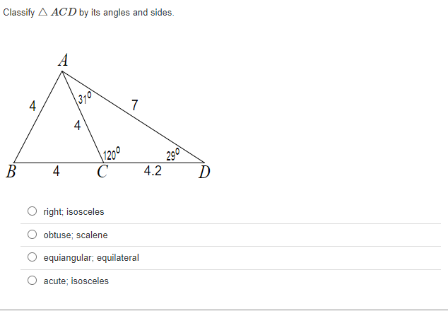 Number 1. \f\fClassify A PQ R by its side