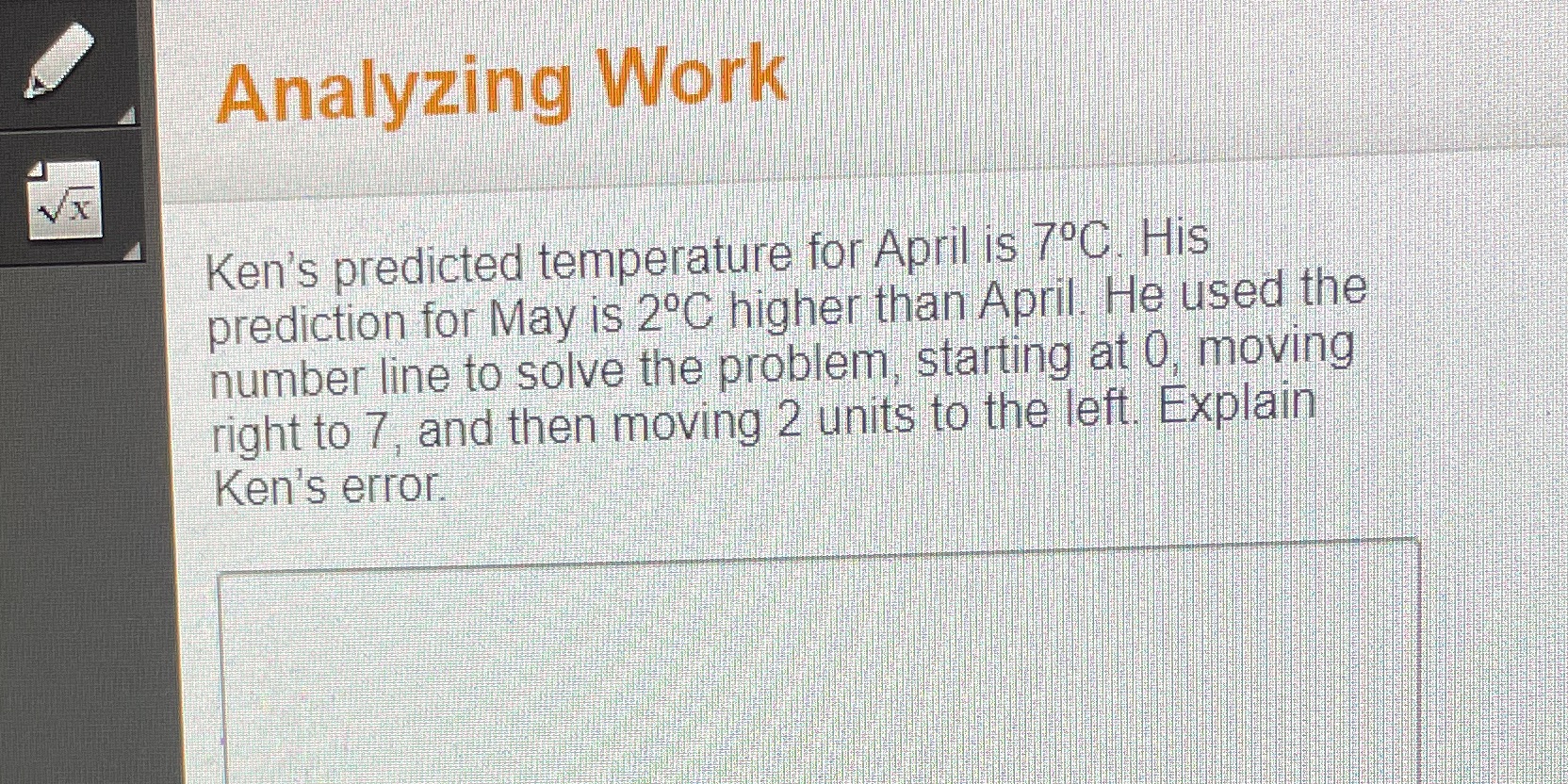 Analyzing Work VX Ken's predicted