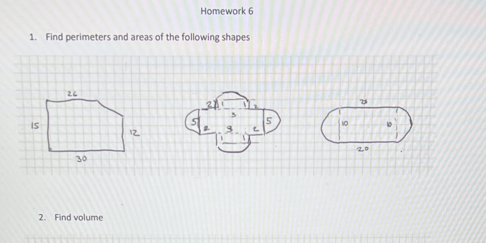 Can you type no handwriting Homework 6 1. Find