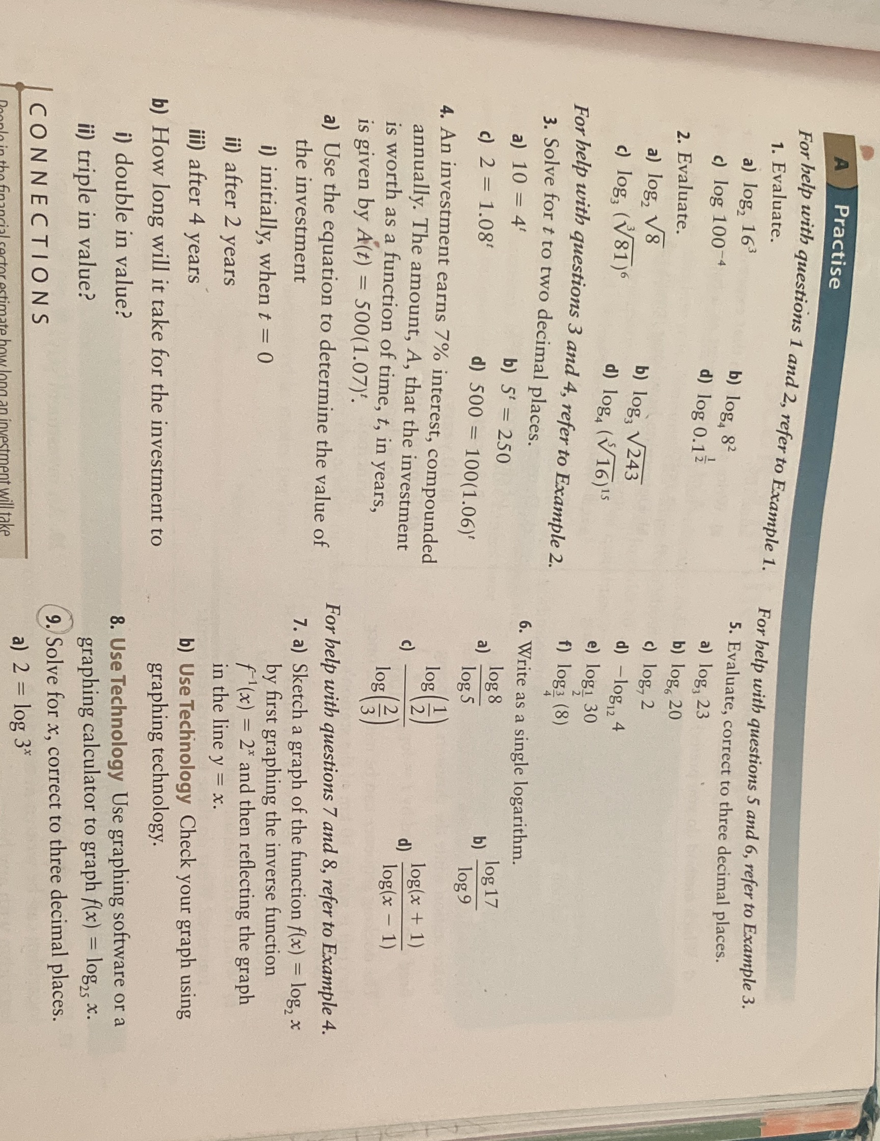 Questions 1 till 6 with steps please Practise For