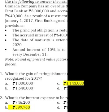 Use the following to answer the next Granada