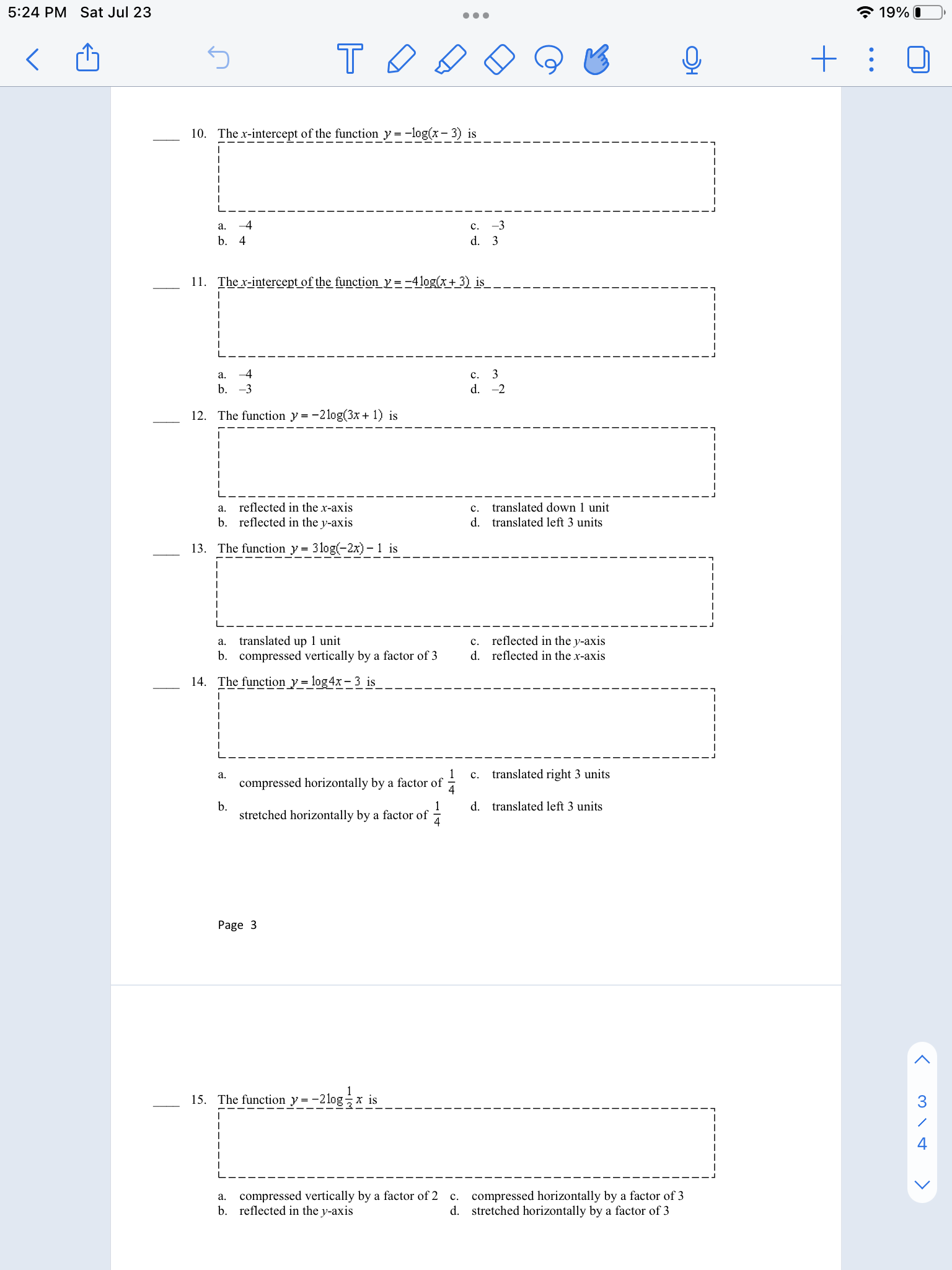 5:23 PM Sat Jul 23 . . . 19% 5 O + MHF4U Lesson