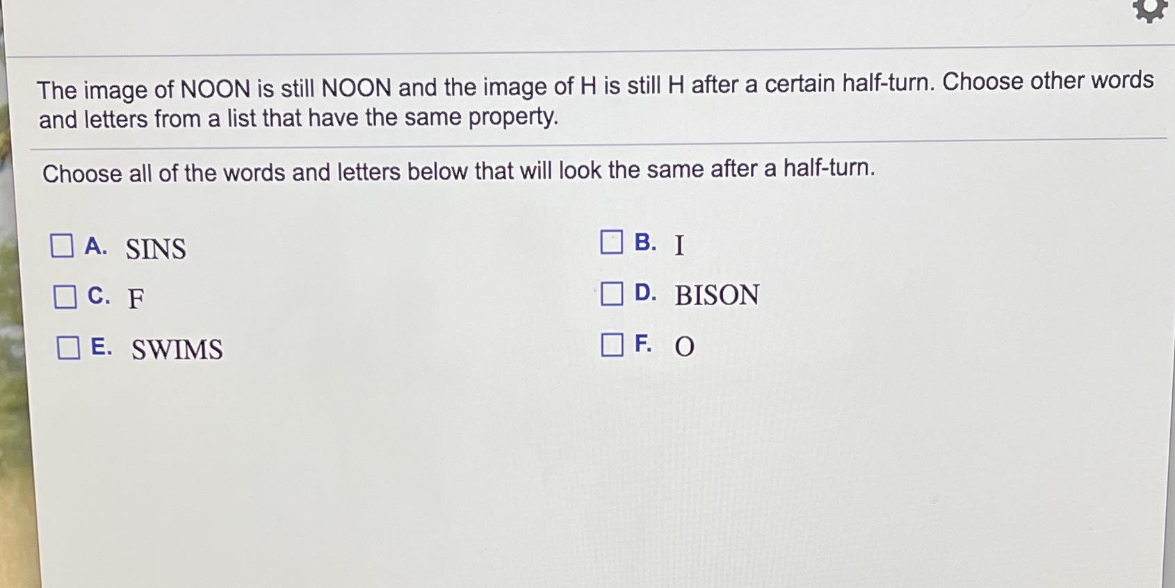 The image of NOON is still NOON and the image of