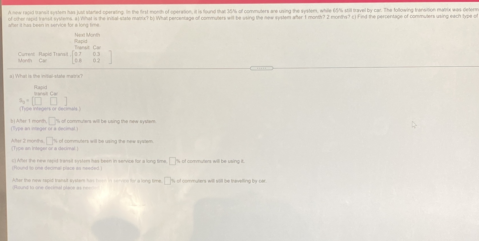 A new rapid transit system has just started