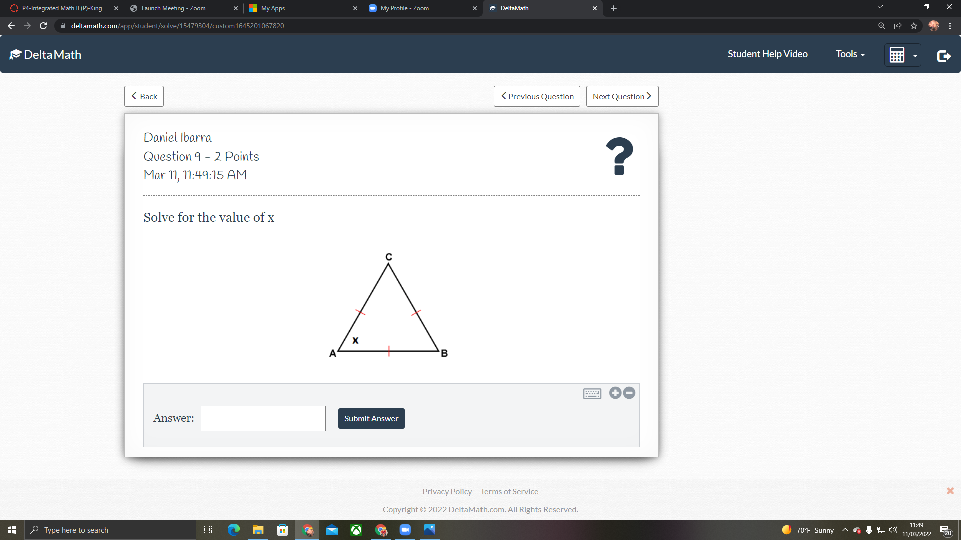 P4-Integrated Math II (P)-King x Launch Meeting -