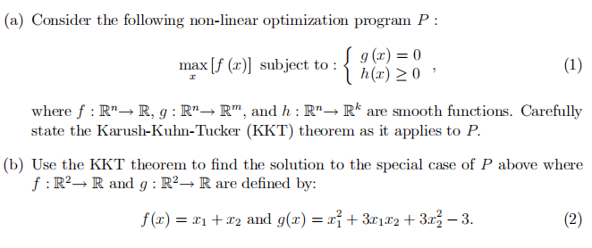 (a) Consider the following non-linear