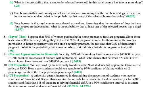 (b) What is the probability that a randomly