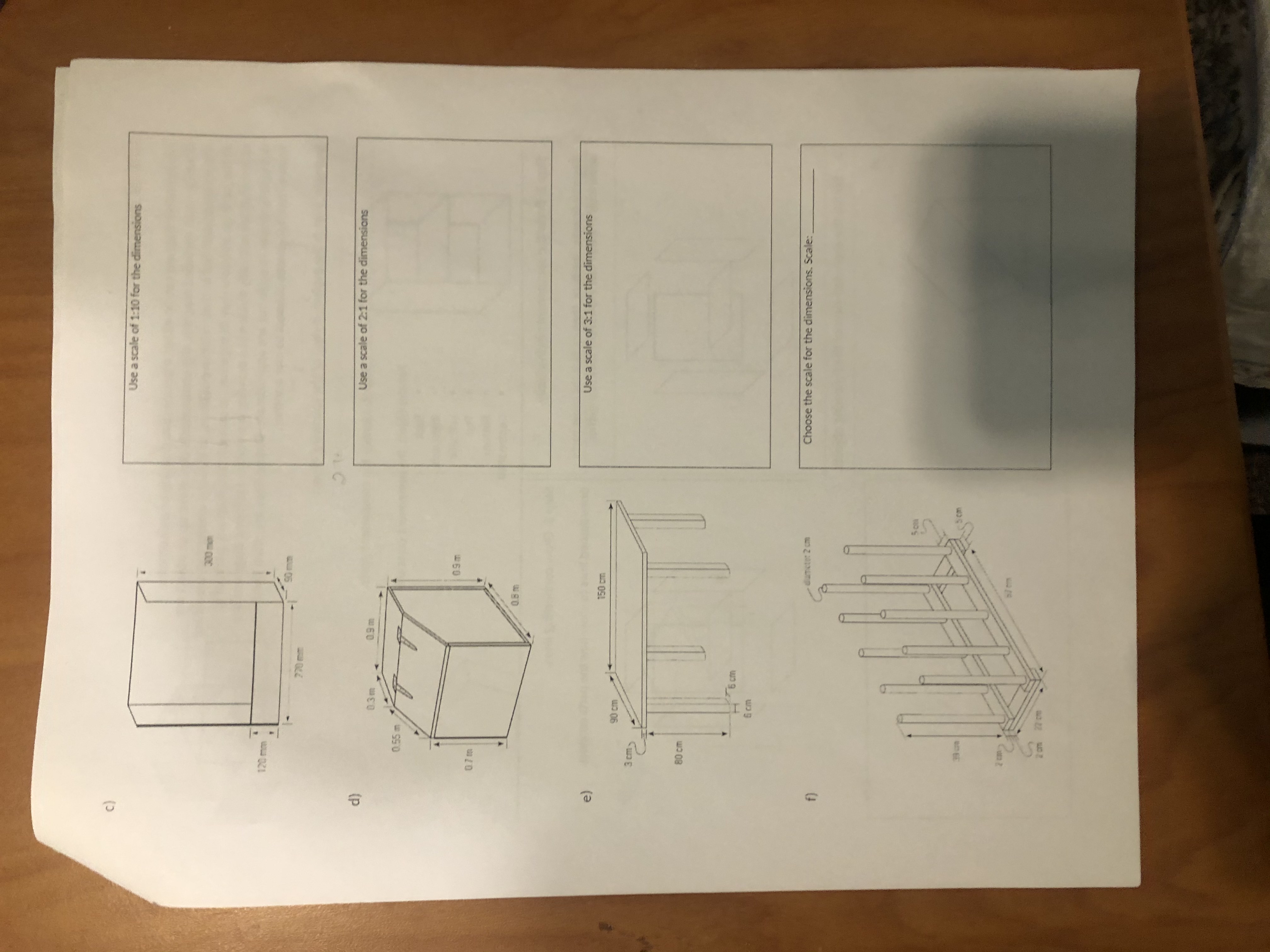 *Exploded views* no calculations just drawing. C