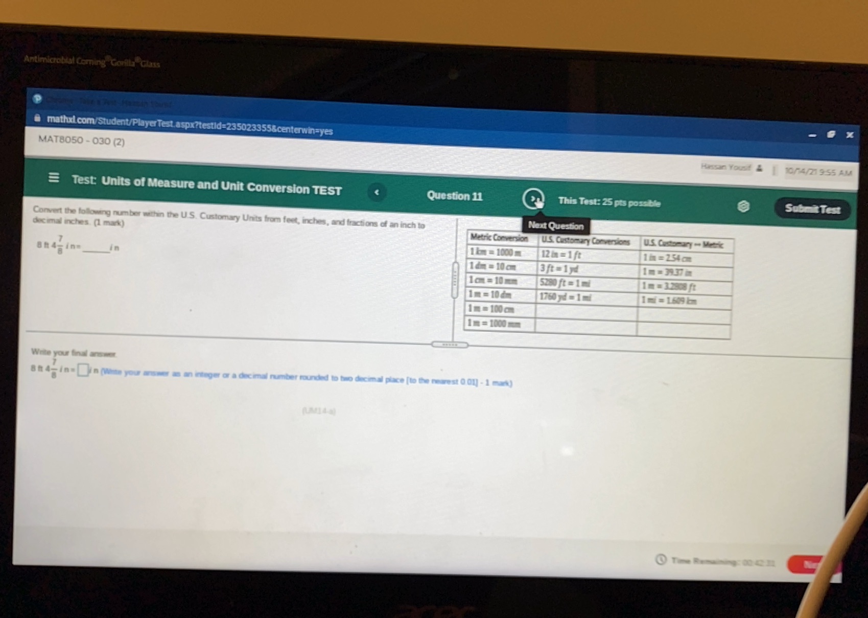 Antimicrobial Corning Gorilla Glass
