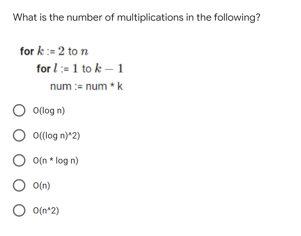 What is the number of multiplications in the