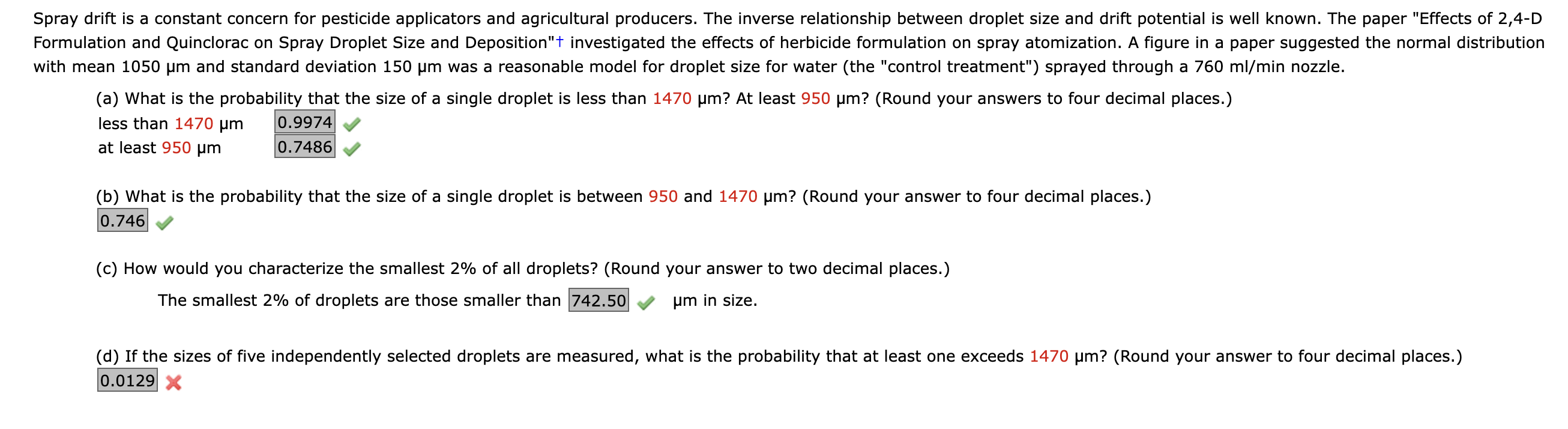 need help figuring out the last step Spray drift