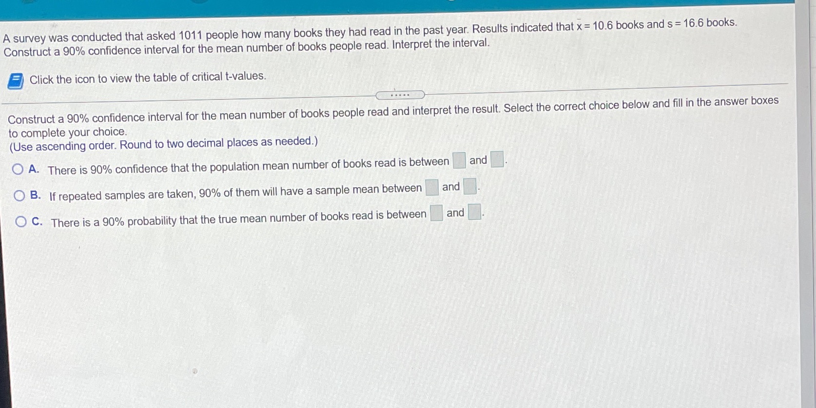 A survey was conducted that asked 1011 people how