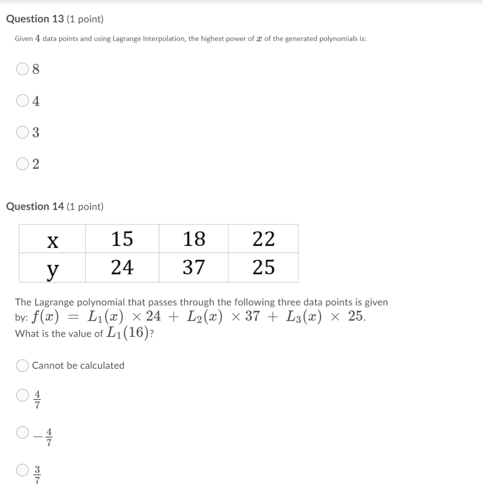 Please help me with the following questions