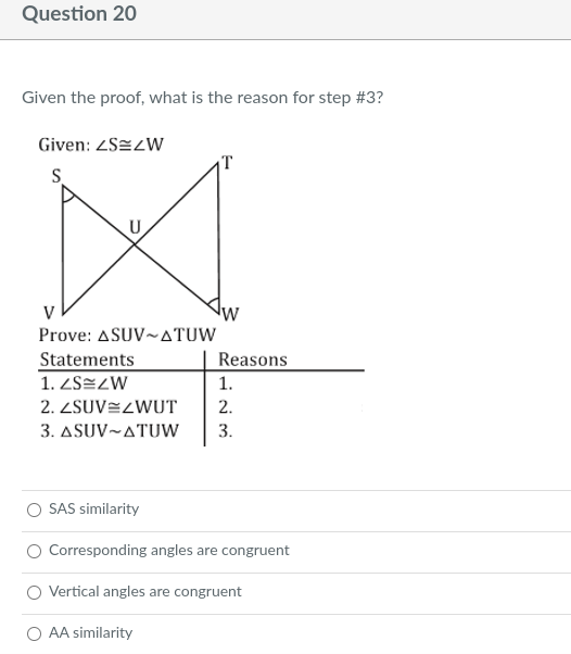 Help on these please. 20. Question 20 Given the