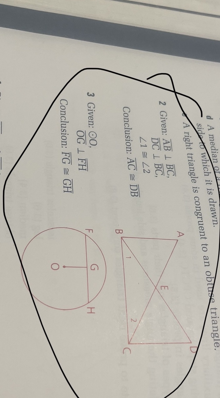 Please answer in 2 Columb proof d A median of