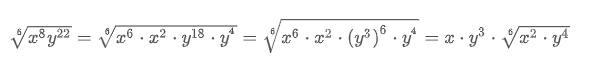 Do a radical expression of the form:(Do not