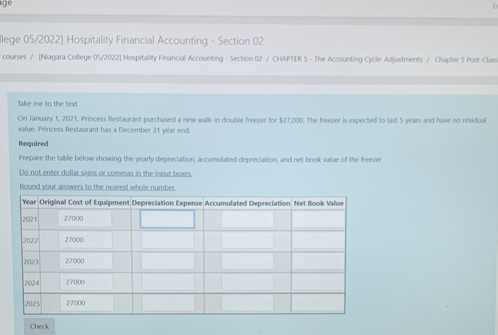 ge llege 05/2022] Hospitality Financial