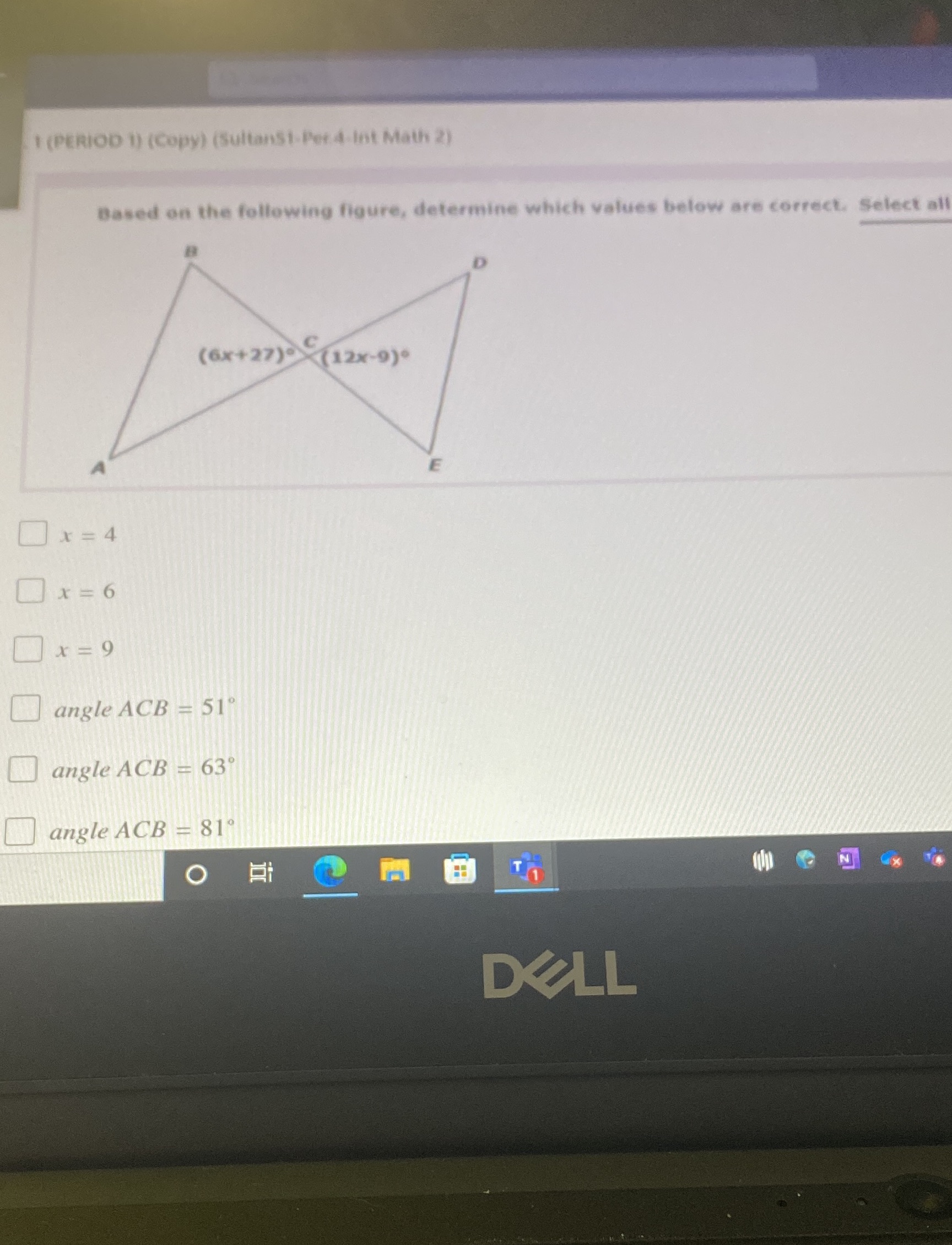 1 (PERIOD 1) (Copy) (Sultan51-Per 4-Int Math 2)