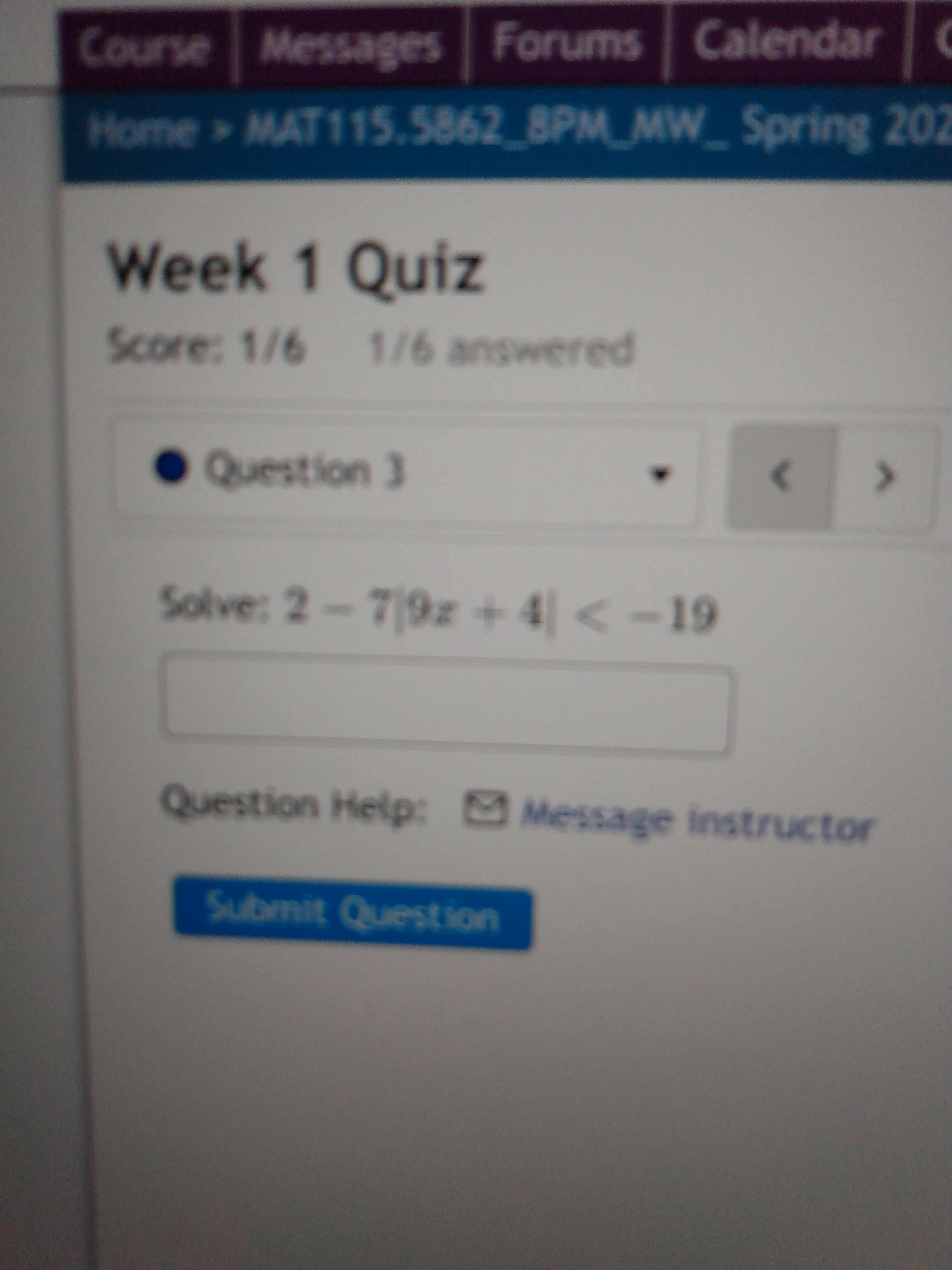 Course | Messages Forums Calendar Home  style=