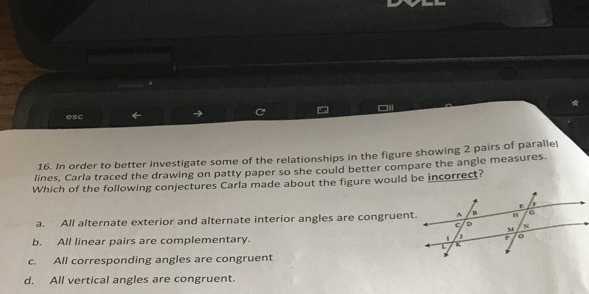 esc 16. In order to better investigate some of