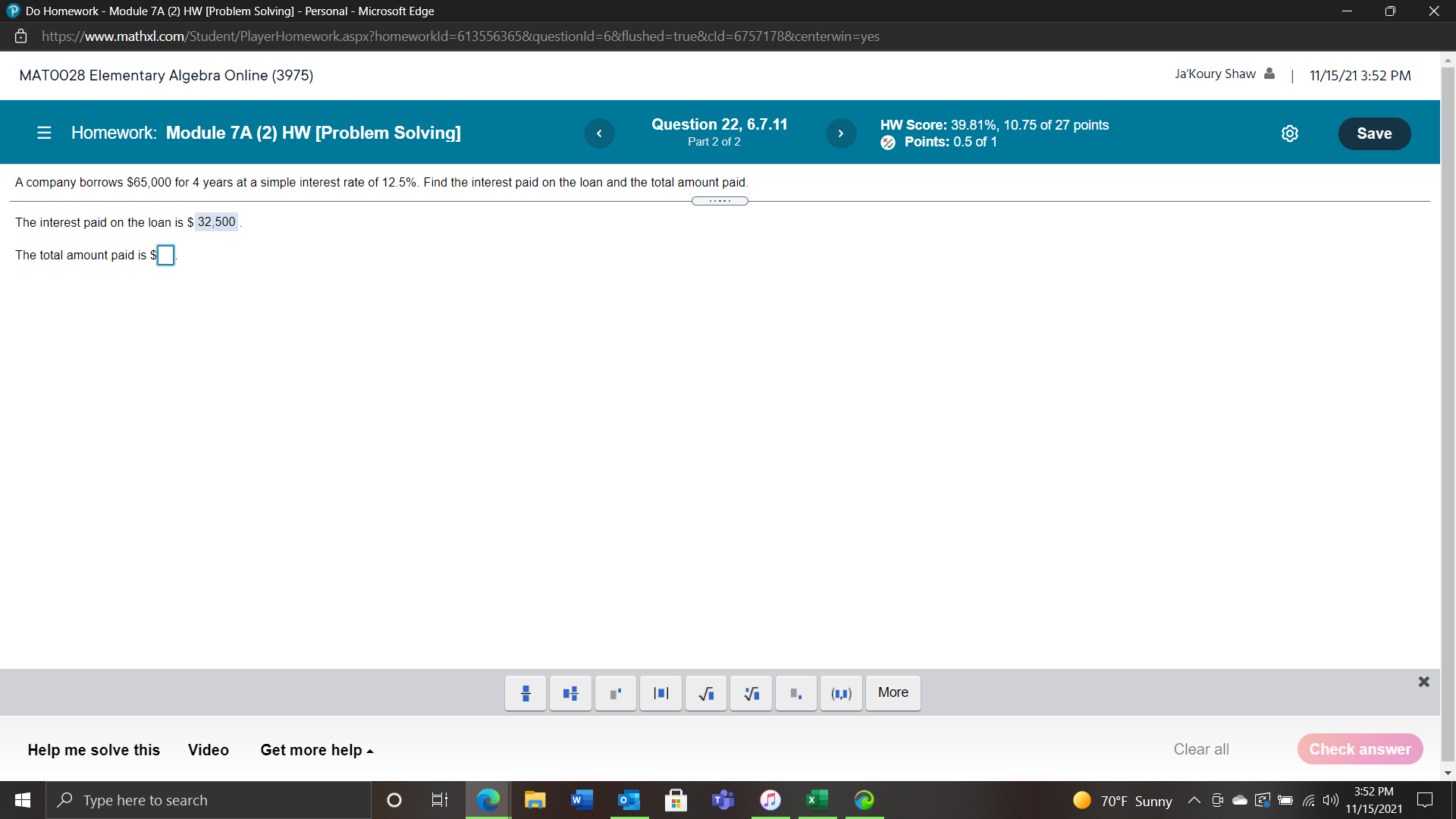 Do Homework - Module 7A (2) HW [Problem Solving]