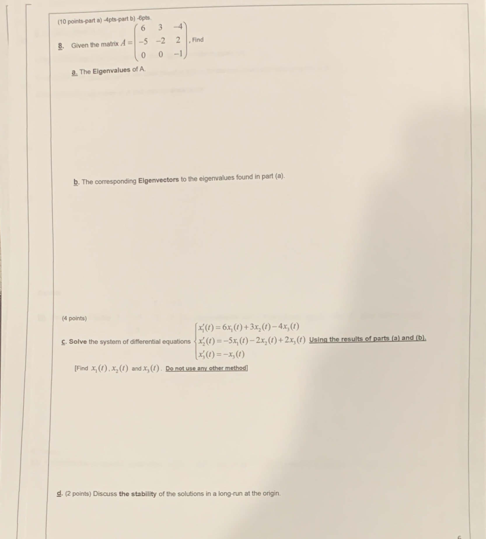 Help a-d . PLZ (10 points-part a) -4pts-part b)