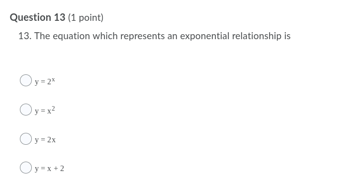 ANSWER THE FOLLOWING ASAP Question 11 [1 point]