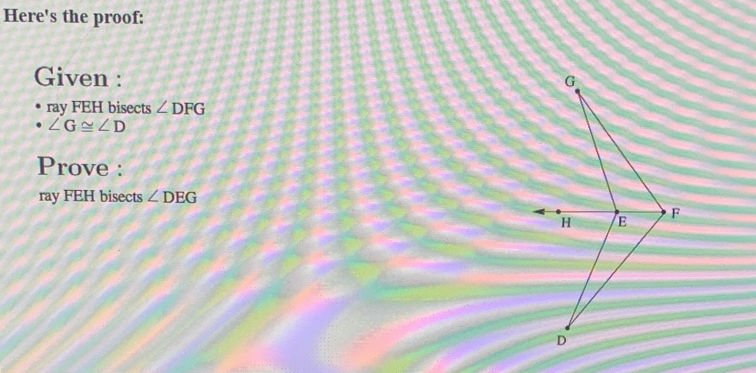 On top of having a two column proof have a script