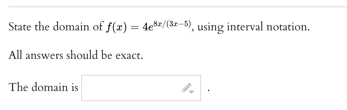 State the domain of f(m) = 488:8/(3335), using