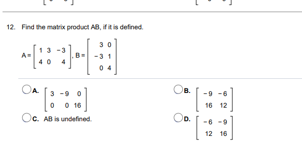HELP PLEASE 10. Find the standard matrix of the