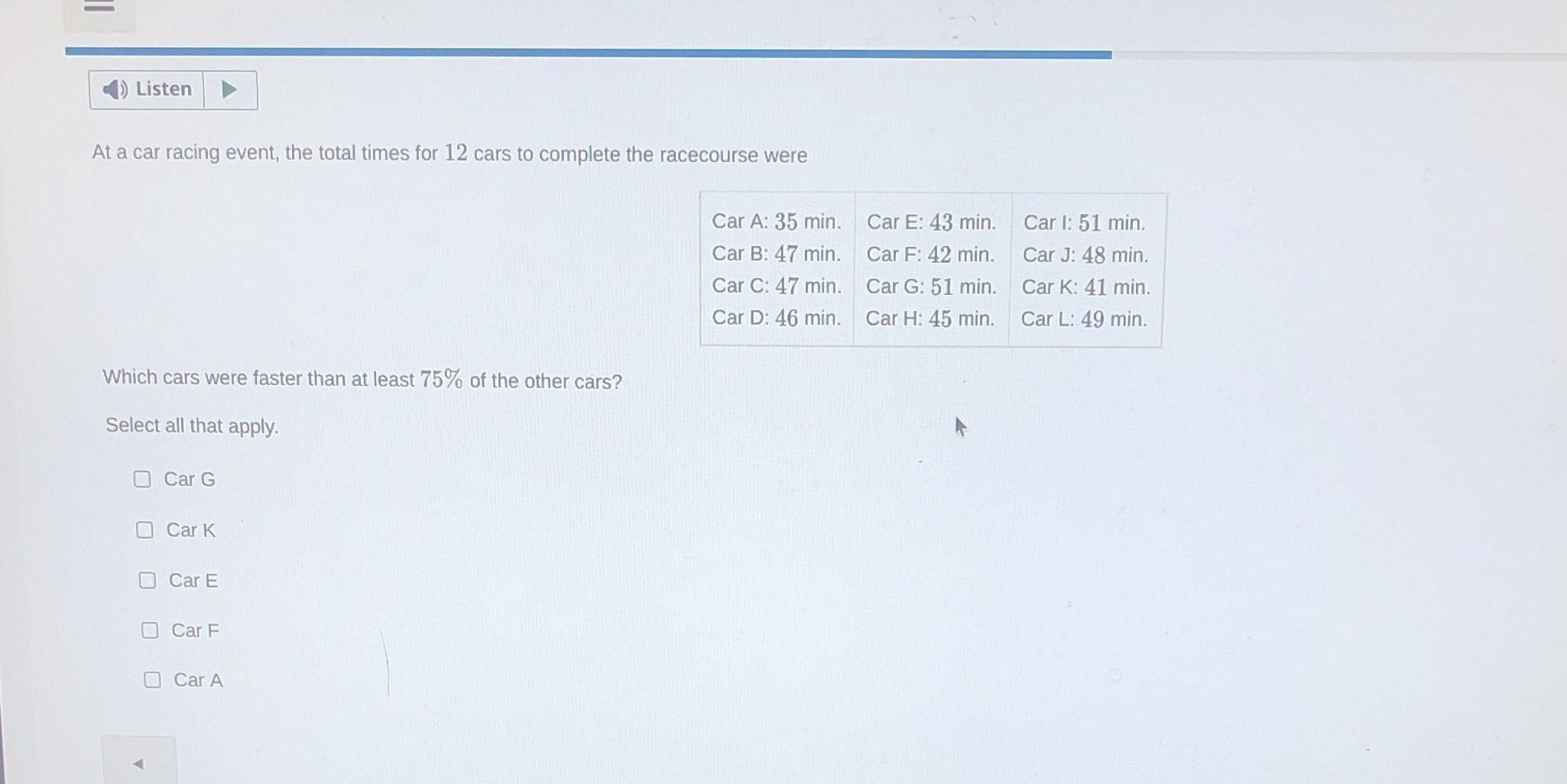 Question 2A researcher is studying a group of