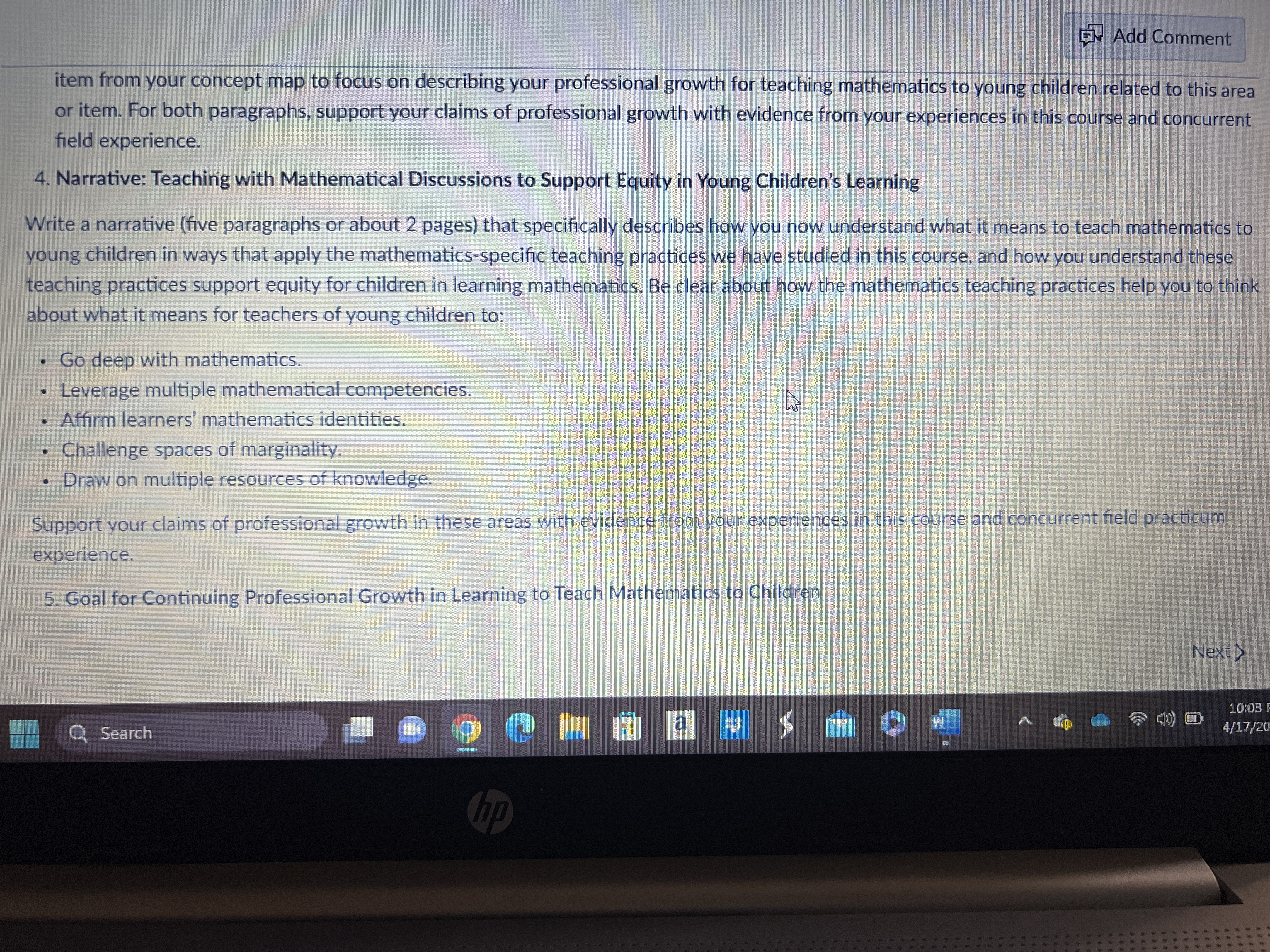 Er Add Comment item from your concept map to