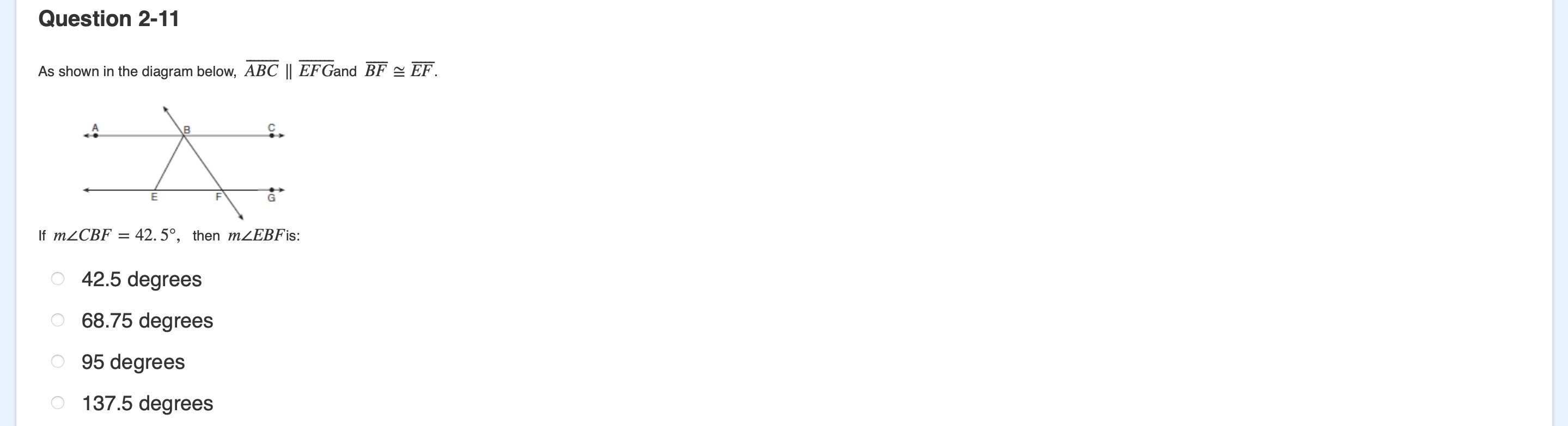 Question 2-11 As shown in the diagram below, ABC