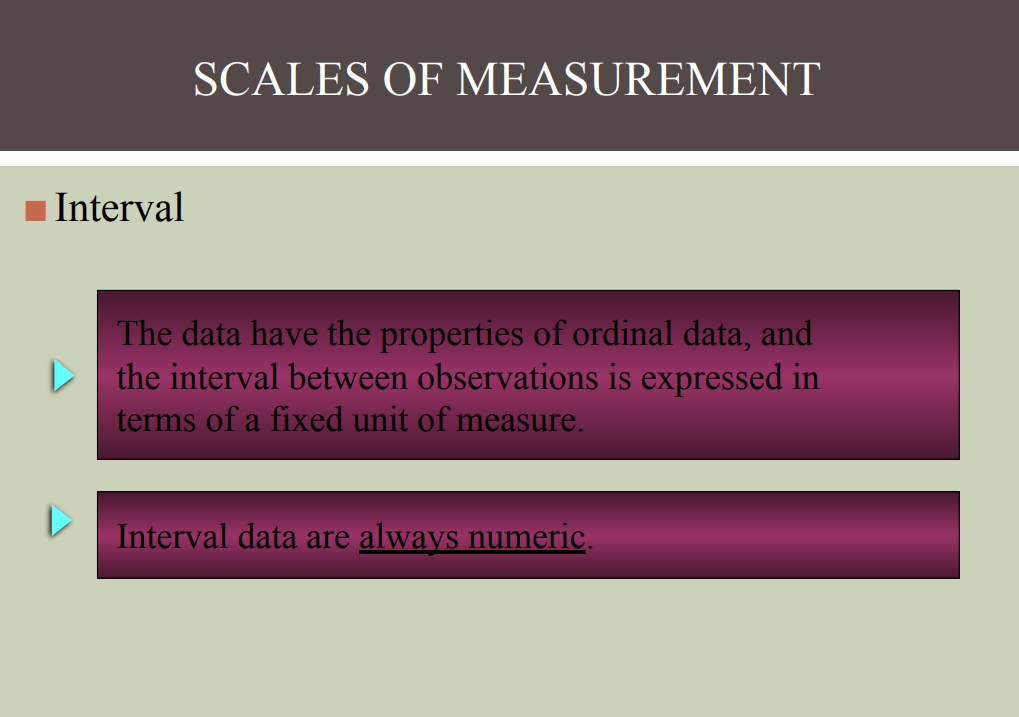 Identify the following as nominal level, ordinal