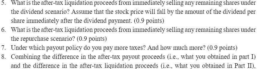 5. What is the after-tax liquidation proceeds