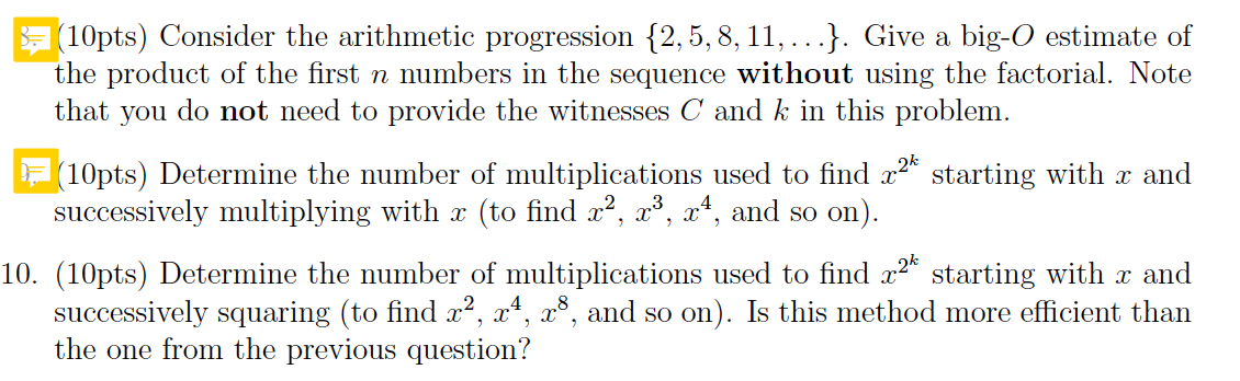 I have 2 questions. About #8, I know the sequence